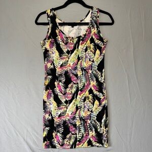 Tattoo Womens Tropical Mini Dress Size Small Beach Vacation Resortwear Summer